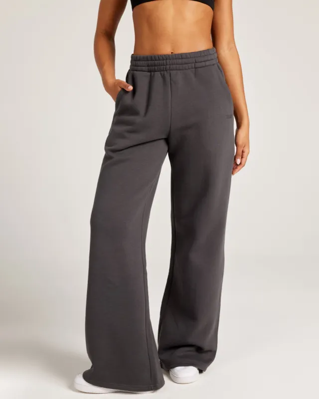 Omni Wide Leg Trackpants - Charcoal/Charcoal sold by Elite Eleven