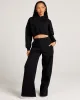 Omni Wide Leg Trackpants - Black/Black sold by Elite Eleven