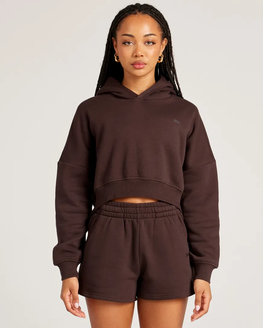 Omni Cropped Hoodie - Espresso sold by Elite Eleven