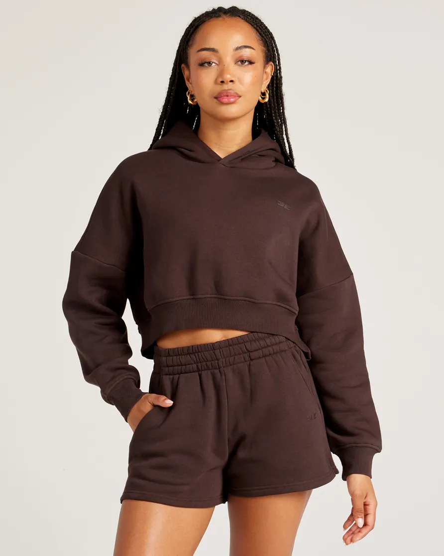 Omni Cropped Hoodie - Espresso sold by Elite Eleven product image thumbnail 3
