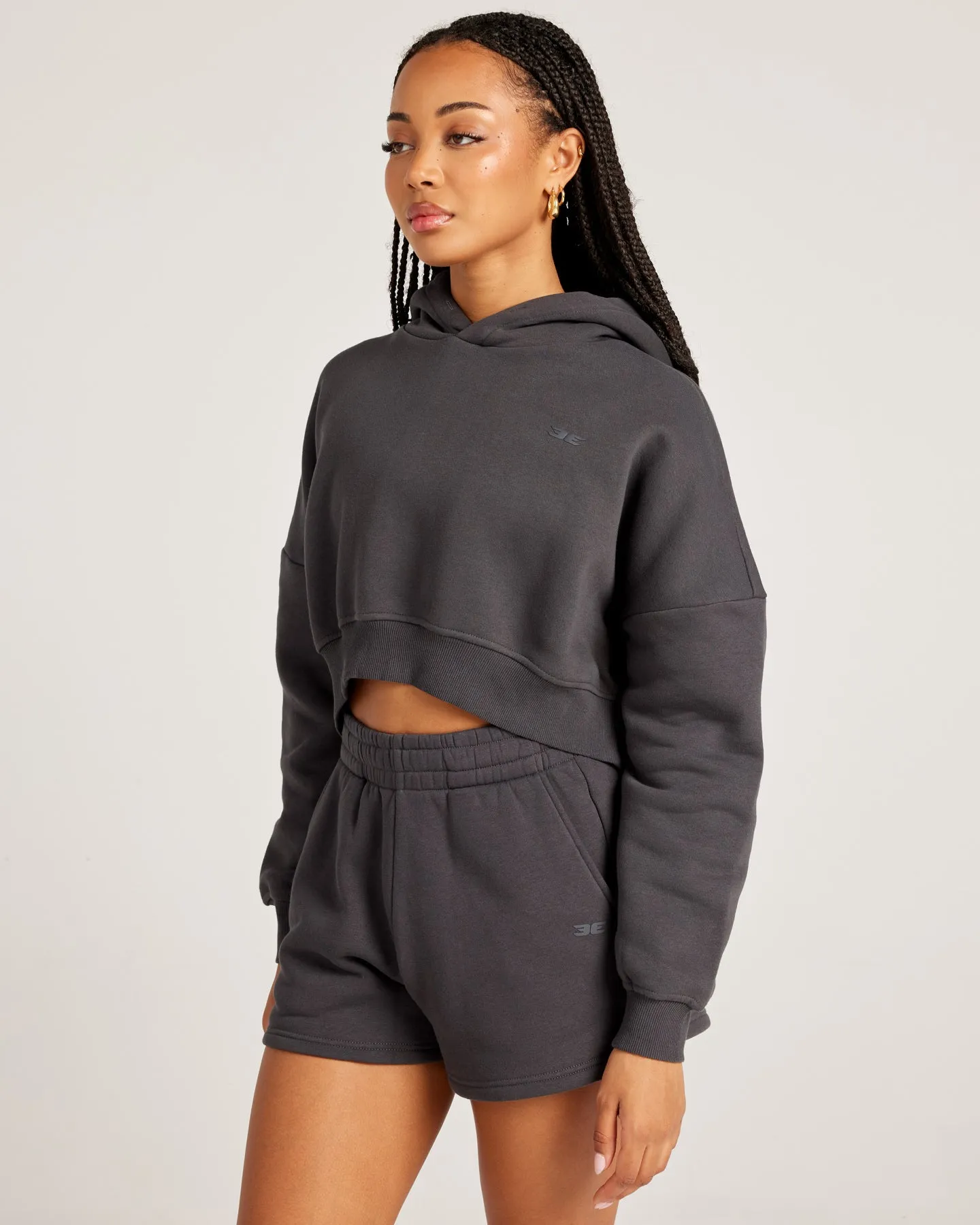 Omni Cropped Hoodie - Charcoal sold by Elite Eleven product image thumbnail 3