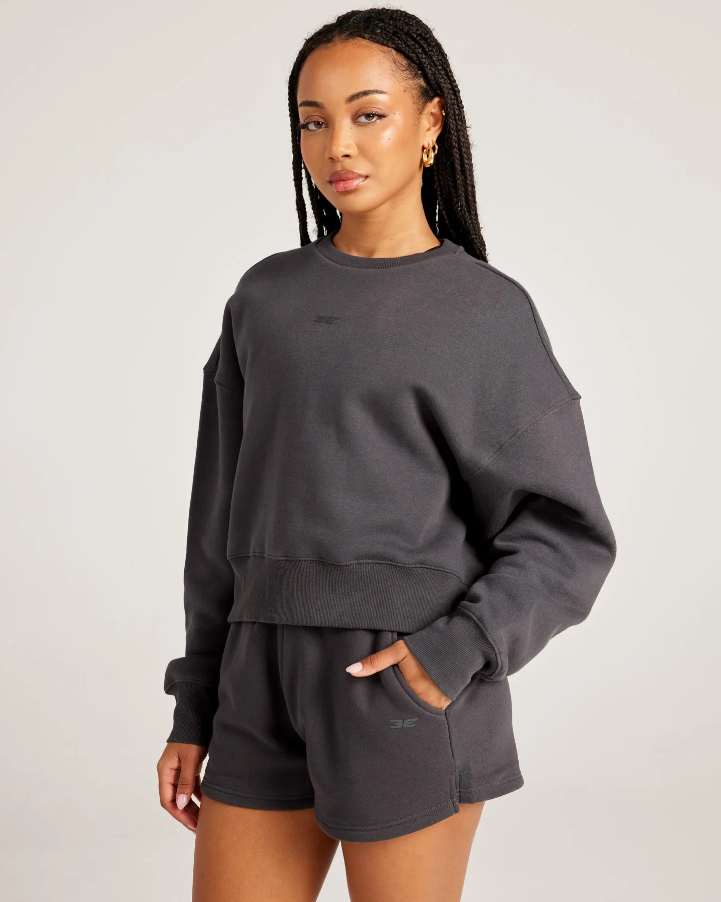 Omni Relaxed Crewneck - Charcoal sold by Elite Eleven product image thumbnail 3