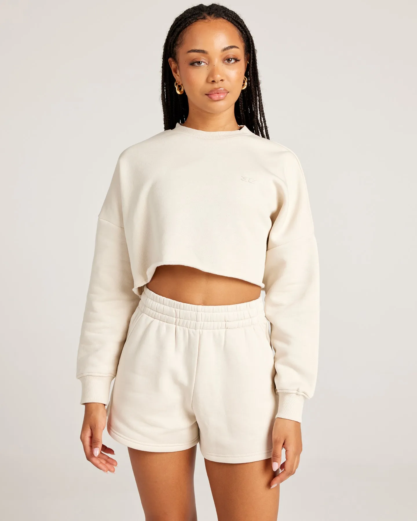 Omni Cropped Crewneck - Bone sold by Elite Eleven