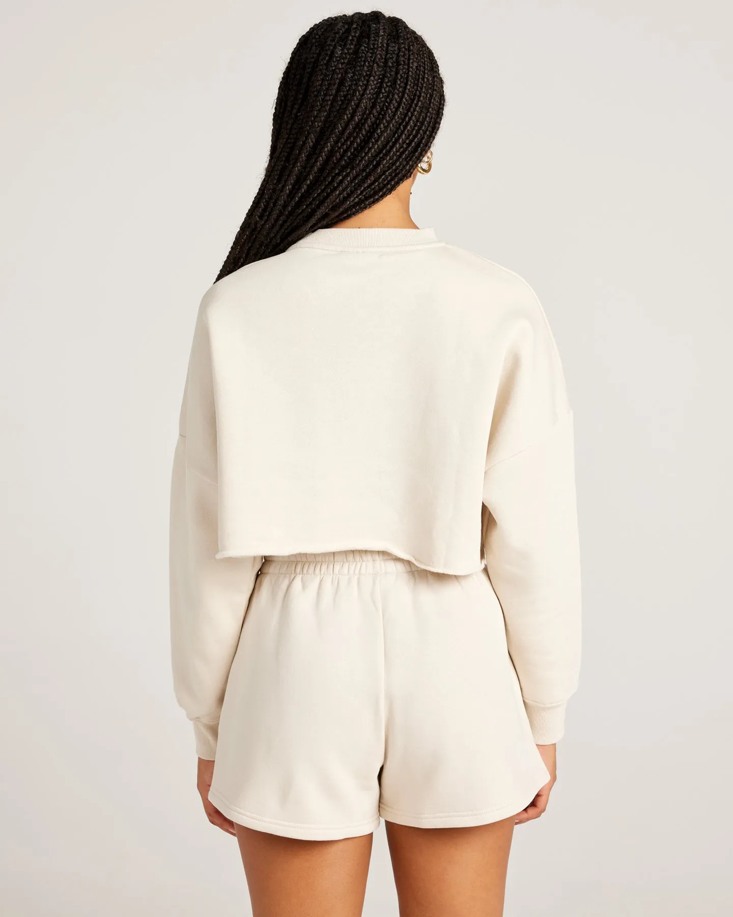 Omni Cropped Crewneck - Bone sold by Elite Eleven product image thumbnail 2