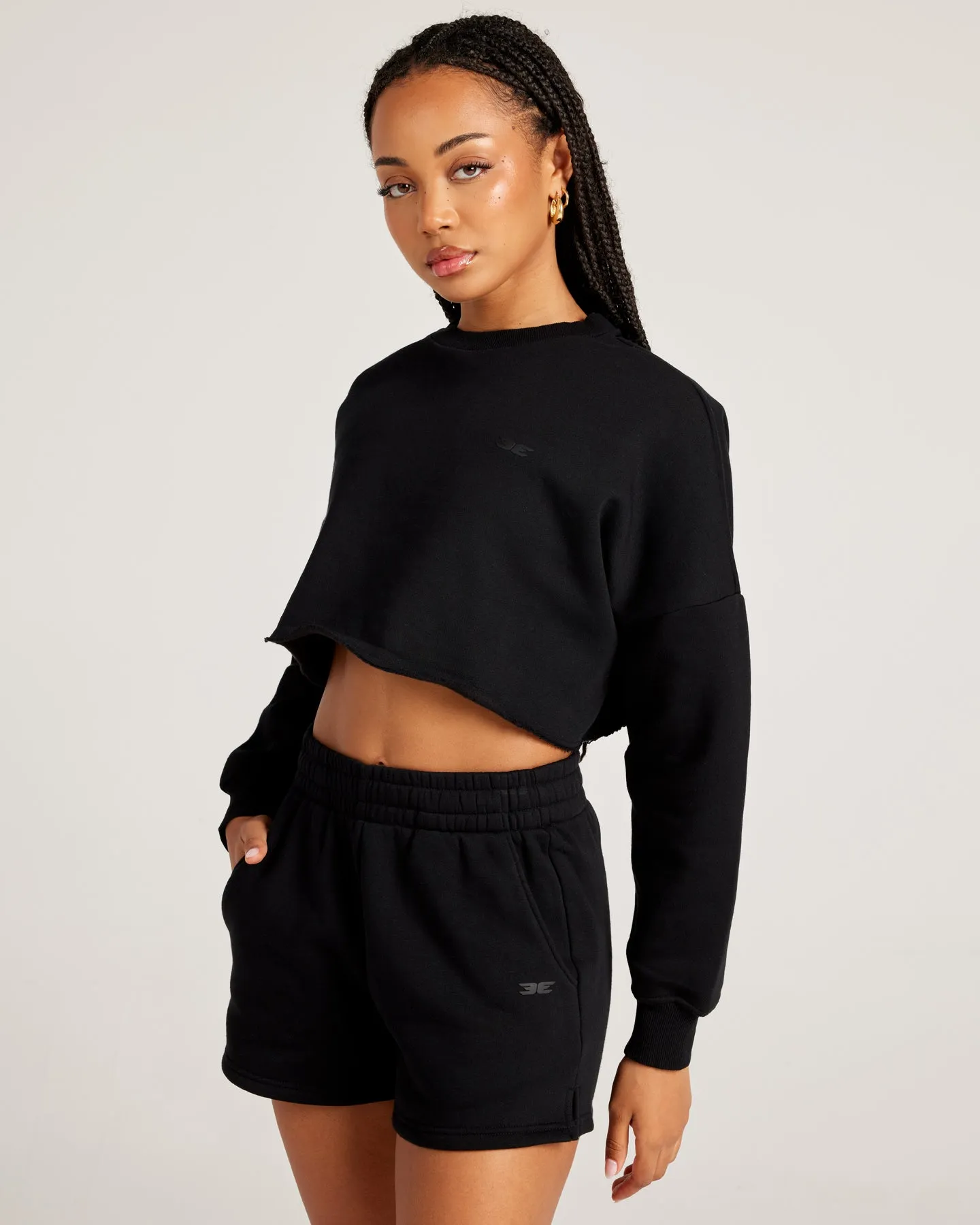 Omni Cropped Crewneck - Black sold by Elite Eleven product image thumbnail 3