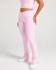 Cross Over Flare Leggings - Candy Pink sold by Elite Eleven