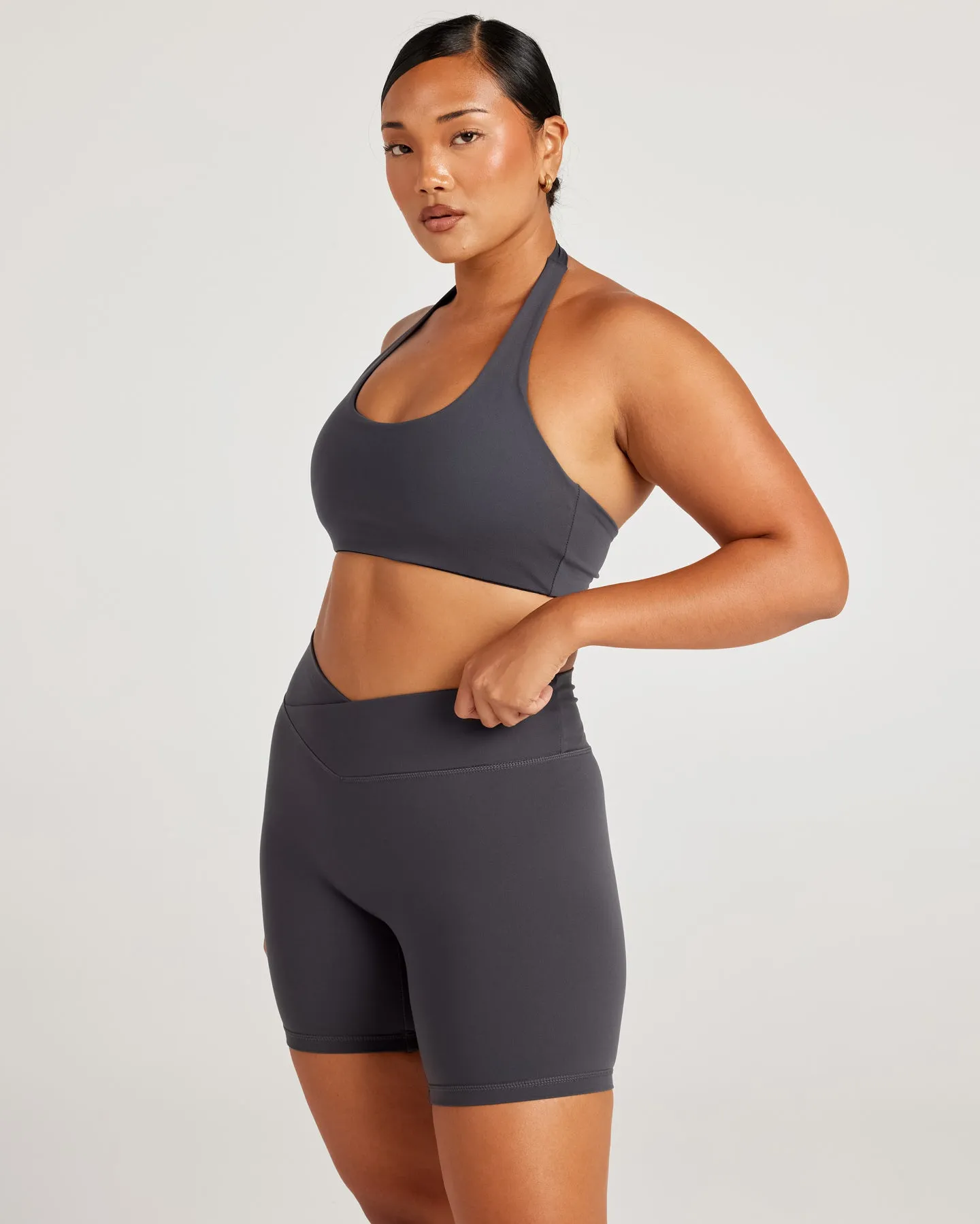 Aura Halter V2 Bra - Charcoal sold by Elite Eleven product image thumbnail 3
