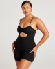 Aura Cut Out Unitard - Black sold by Elite Eleven