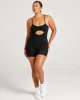 Aura Cut Out Unitard - Black sold by Elite Eleven