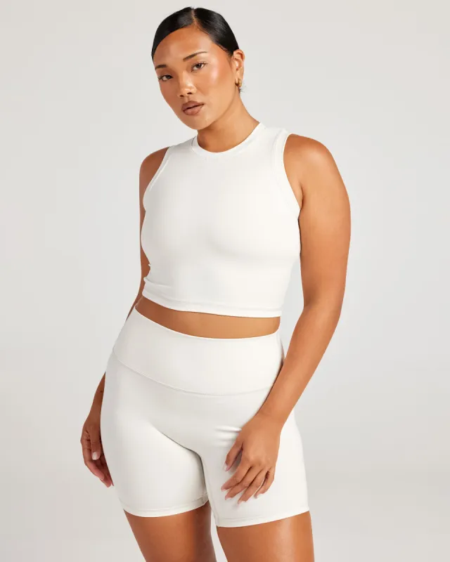 Aura Ringer Tank - Vanilla Latte sold by Elite Eleven