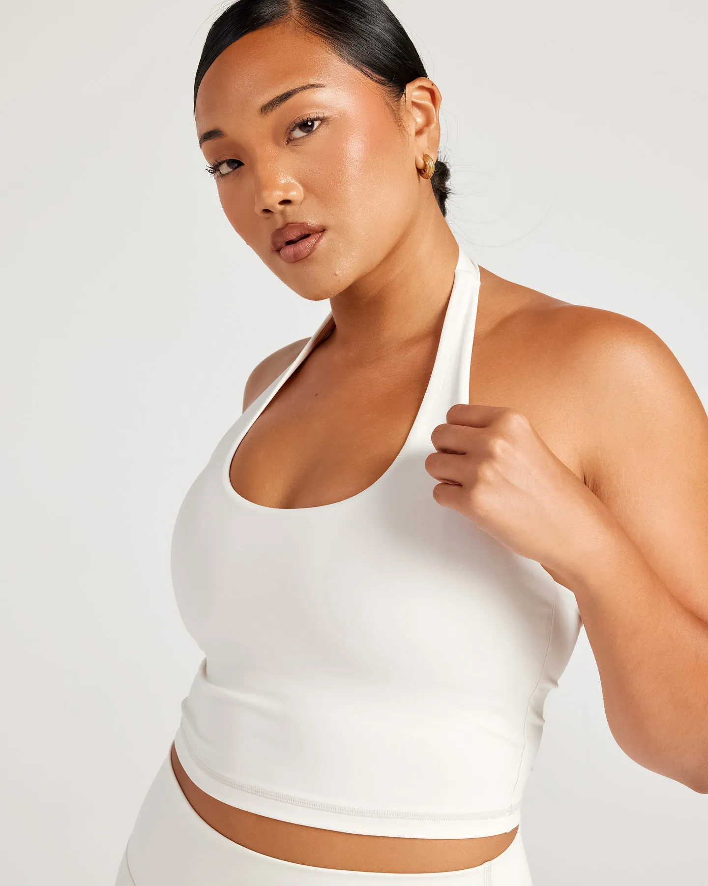 Aura Halter Tank - Vanilla Latte sold by Elite Eleven product image thumbnail 4