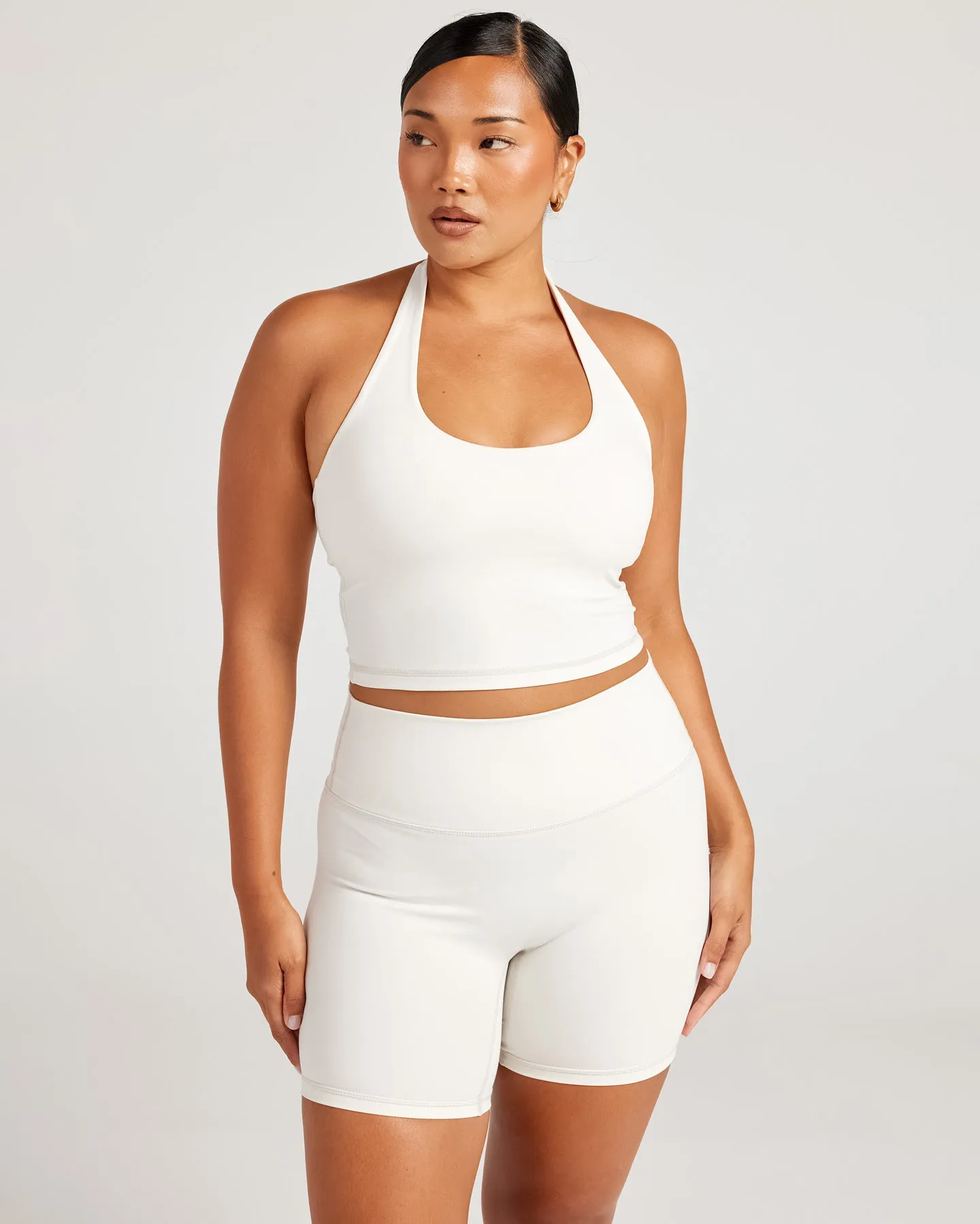 Aura Halter Tank - Vanilla Latte sold by Elite Eleven