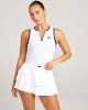 Women's Ace Zip Tank V3 - White sold by Elite Eleven