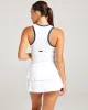 Women's Ace Zip Tank V3 - White sold by Elite Eleven