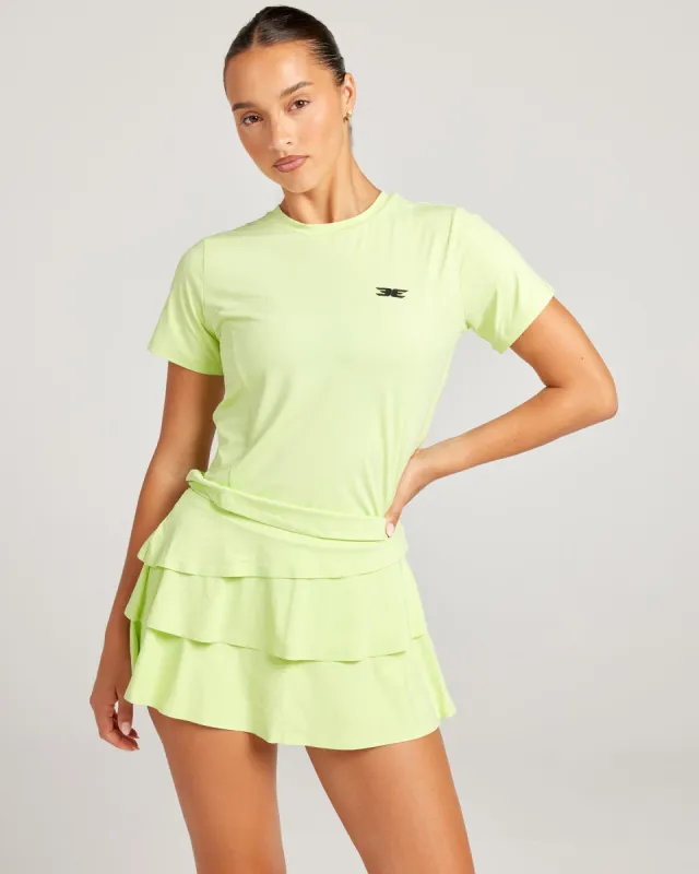 Women's Ace Tee V3 - Lime made by Elite Eleven