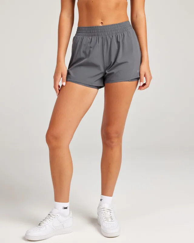 2 In 1 Shorts - Grey sold by Elite Eleven