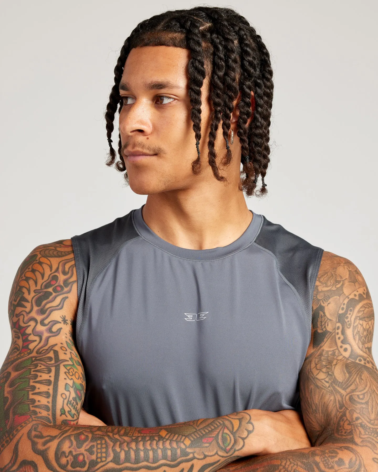 Men's ProSport Tank - Grey sold by Elite Eleven product image thumbnail 4