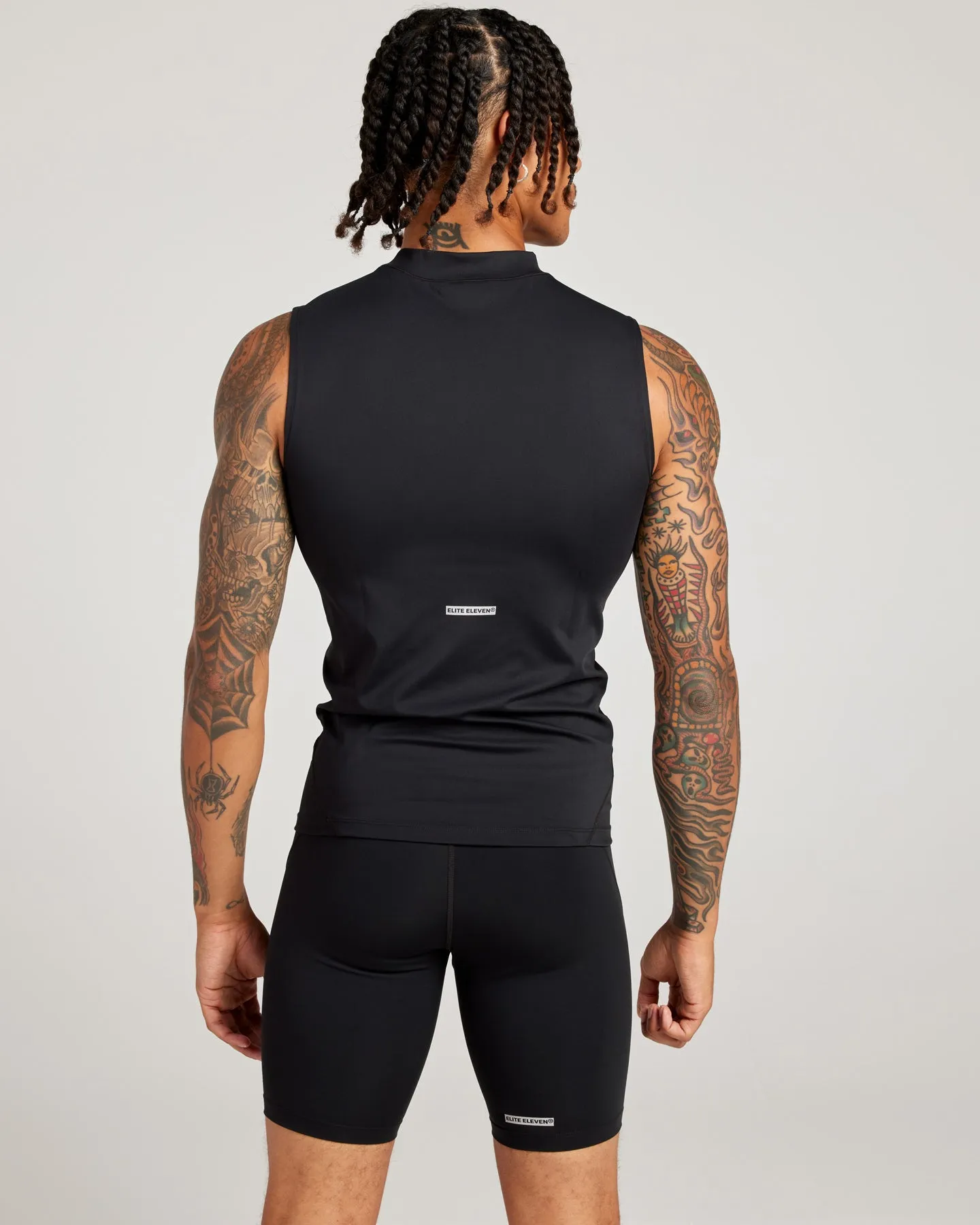 Men's ProForm Mock Neck Tank - Black sold by Elite Eleven product image thumbnail 2
