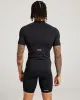 Men's ProForm Mock Neck Tee - Black sold by Elite Eleven