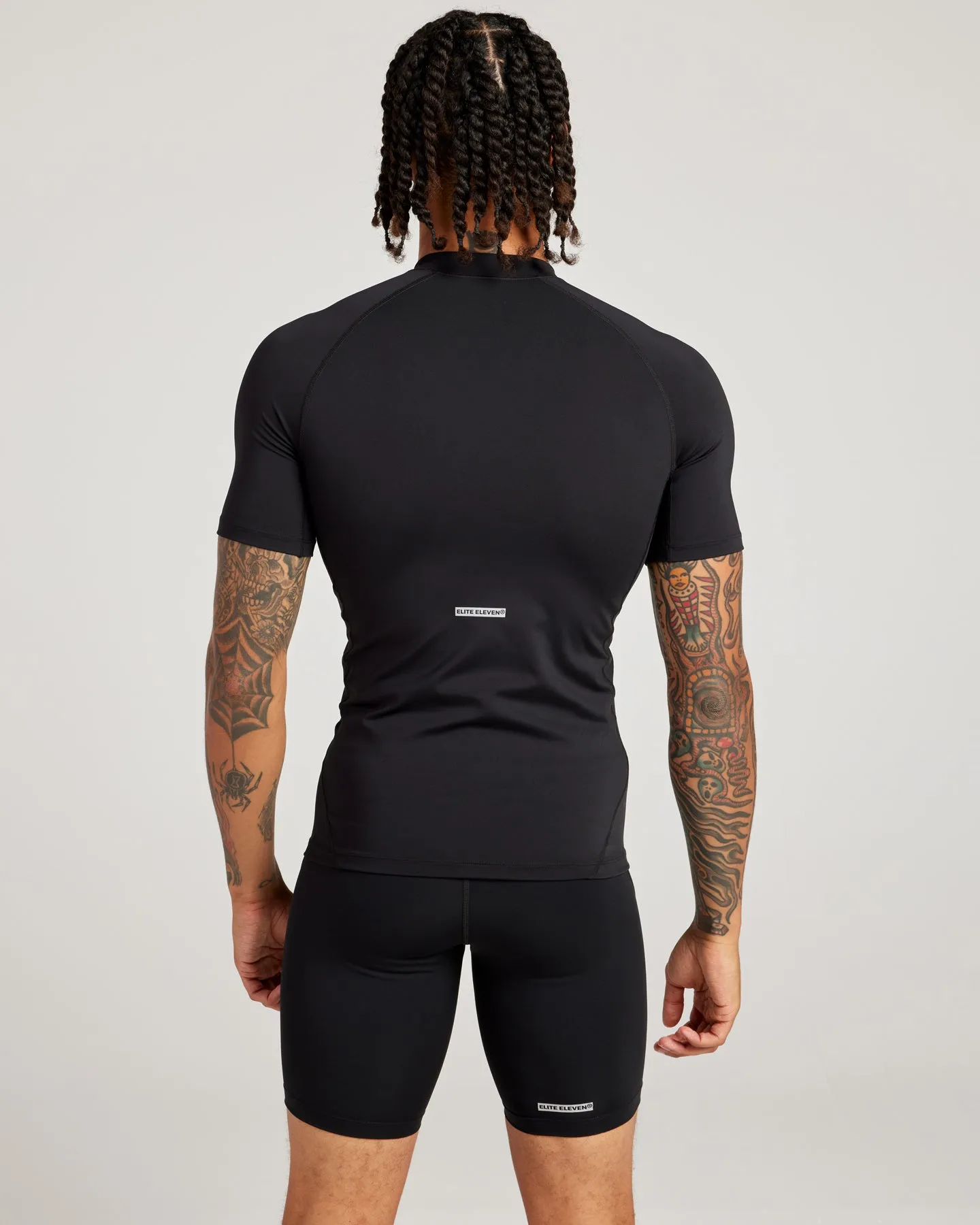 Men's ProForm Mock Neck Tee - Black sold by Elite Eleven product image thumbnail 2