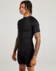 Men's ProForm Mock Neck Tee - Black sold by Elite Eleven