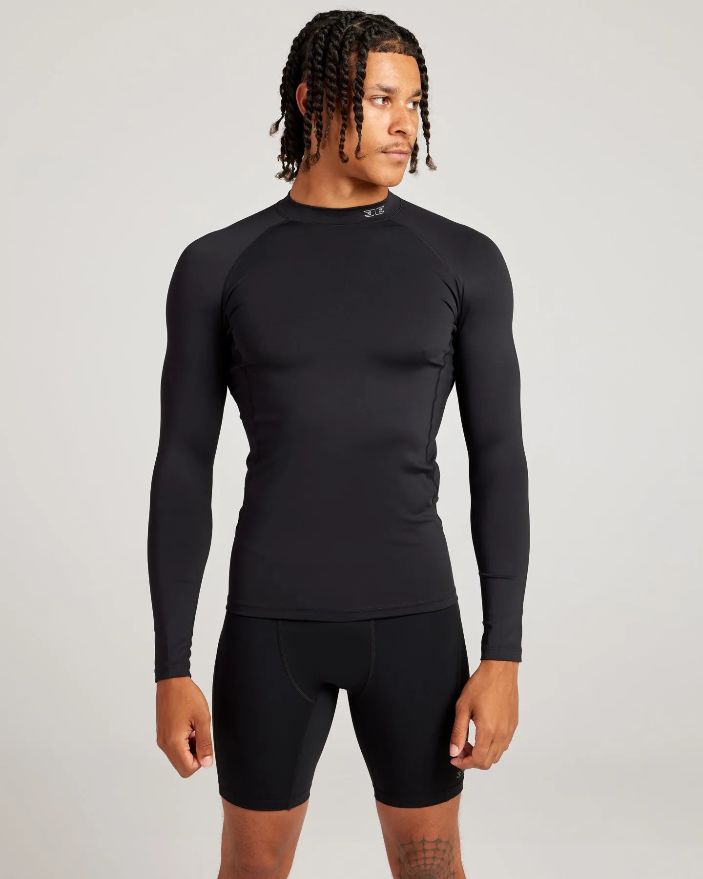 Men's ProForm Mock Neck Long Sleeve - Black sold by Elite Eleven