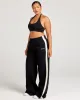 Omni Panel Wide Leg Trackpants - Black/Bone sold by Elite Eleven