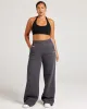 Omni Panel Wide Leg Trackpants - Charcoal/Pink sold by Elite Eleven