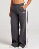 Omni Panel Wide Leg Trackpants - Charcoal/Pink sold by Elite Eleven