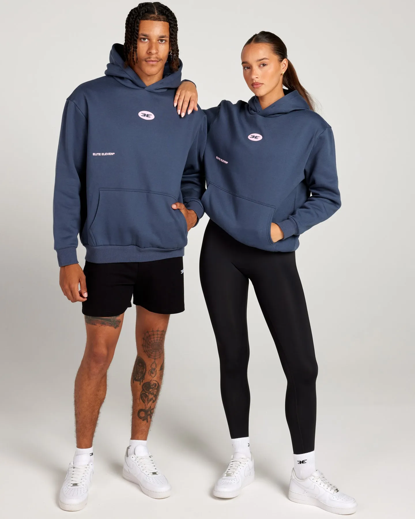 Retro Puff Print Hoodie - Navy sold by Elite Eleven