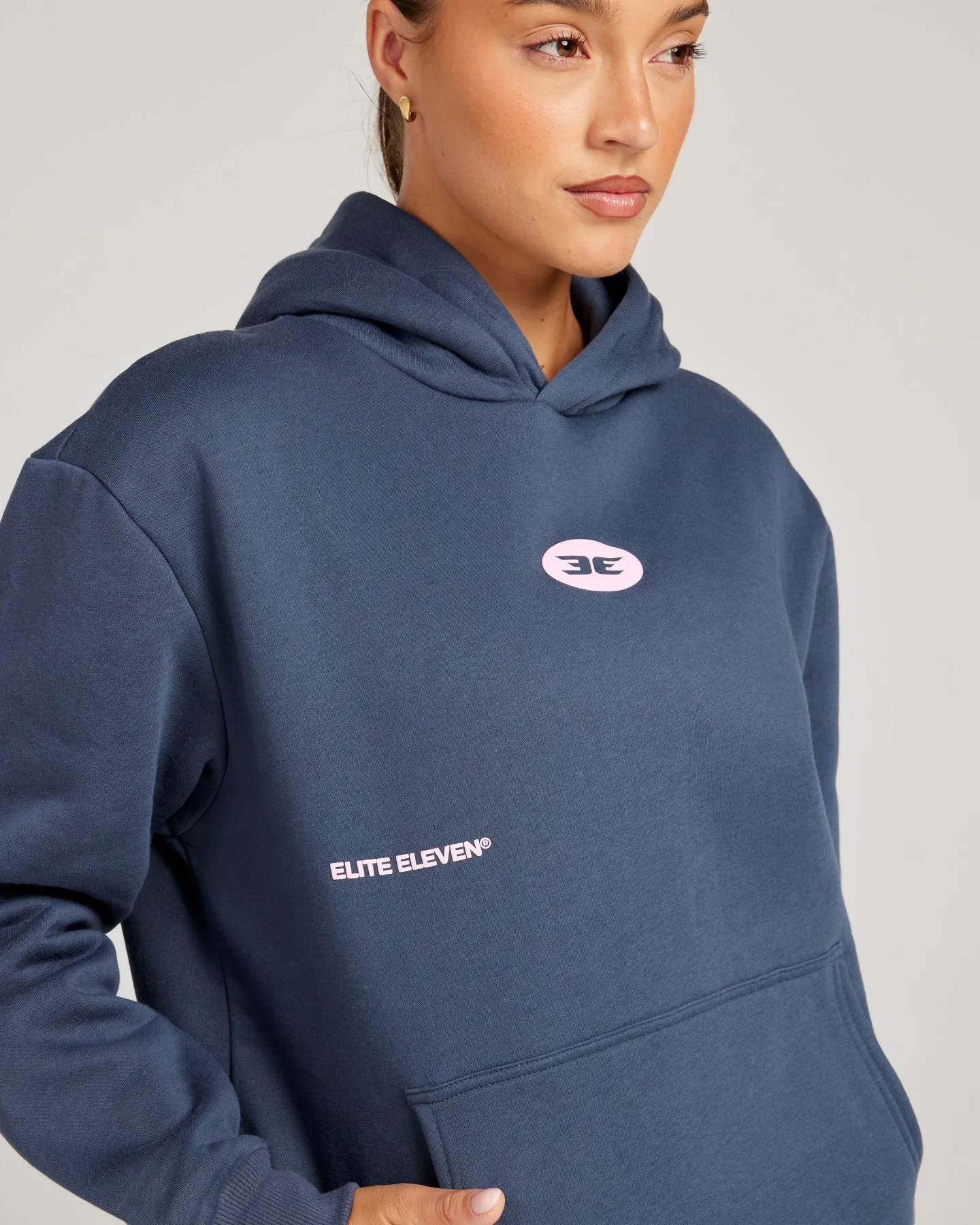 Retro Puff Print Hoodie - Navy sold by Elite Eleven product image thumbnail 3