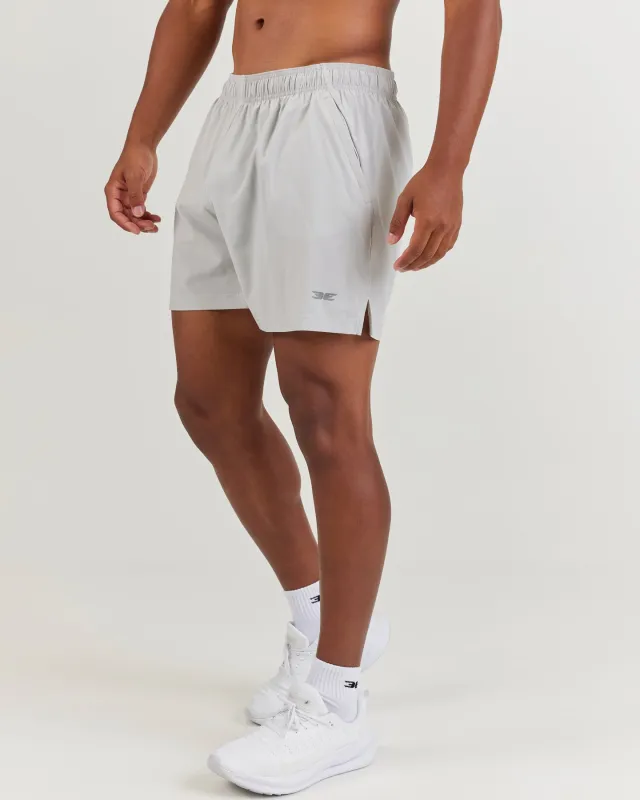 5" Elite Aero Shorts - Light Grey sold by Elite Eleven