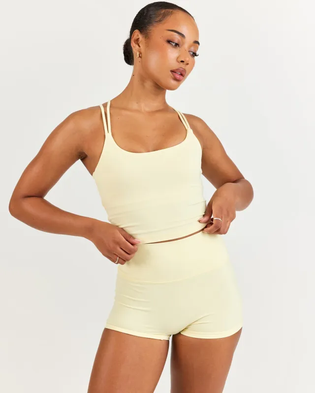 Aura Thin Strap Tank - Buttercup sold by Elite Eleven