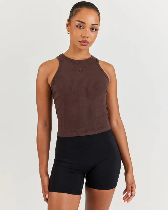 EE Ribbed Singlet - Espresso sold by Elite Eleven