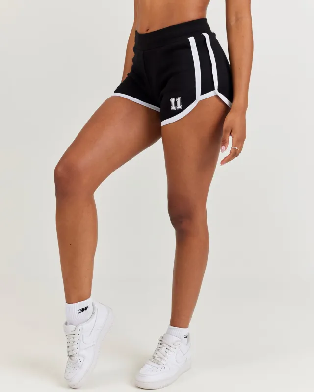 Players Mini Shorts - Black / White sold by Elite Eleven