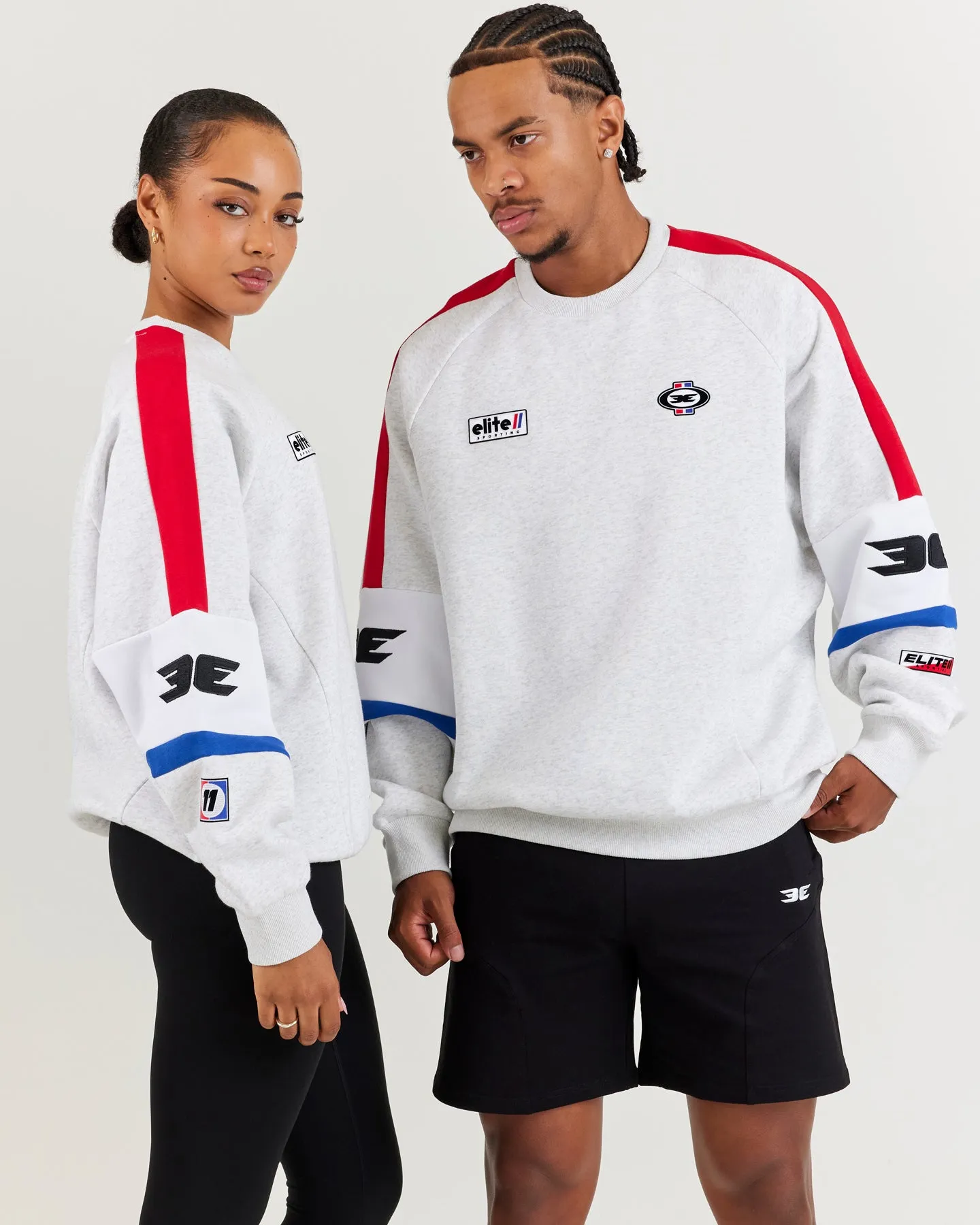 EE Motorsport Crewneck - Polar Grey sold by Elite Eleven