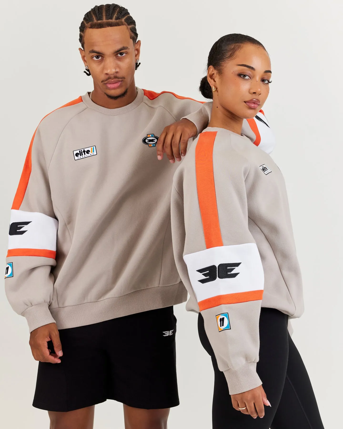 EE Motorsport Crewneck - Taupe sold by Elite Eleven