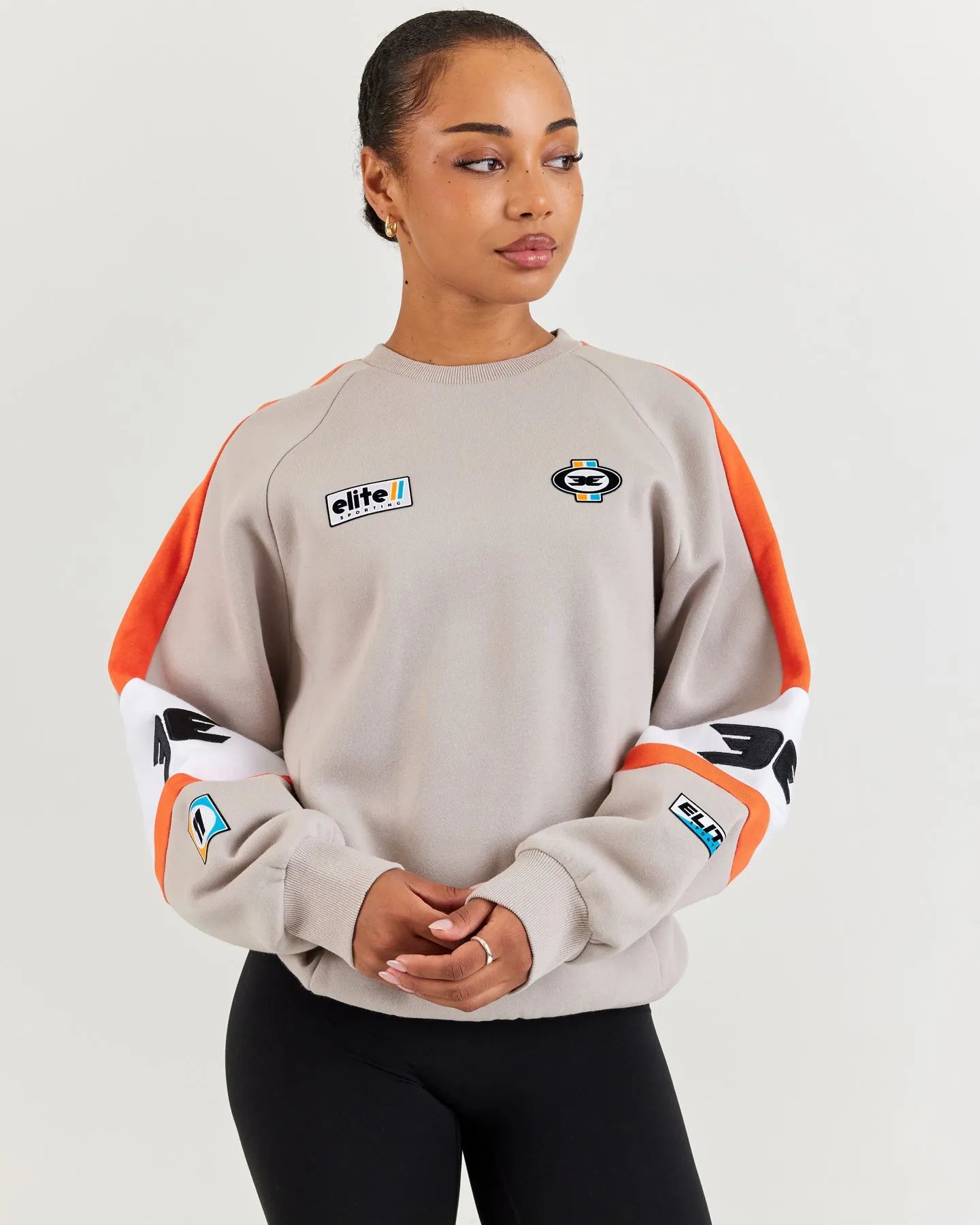 EE Motorsport Crewneck - Taupe sold by Elite Eleven product image thumbnail 2