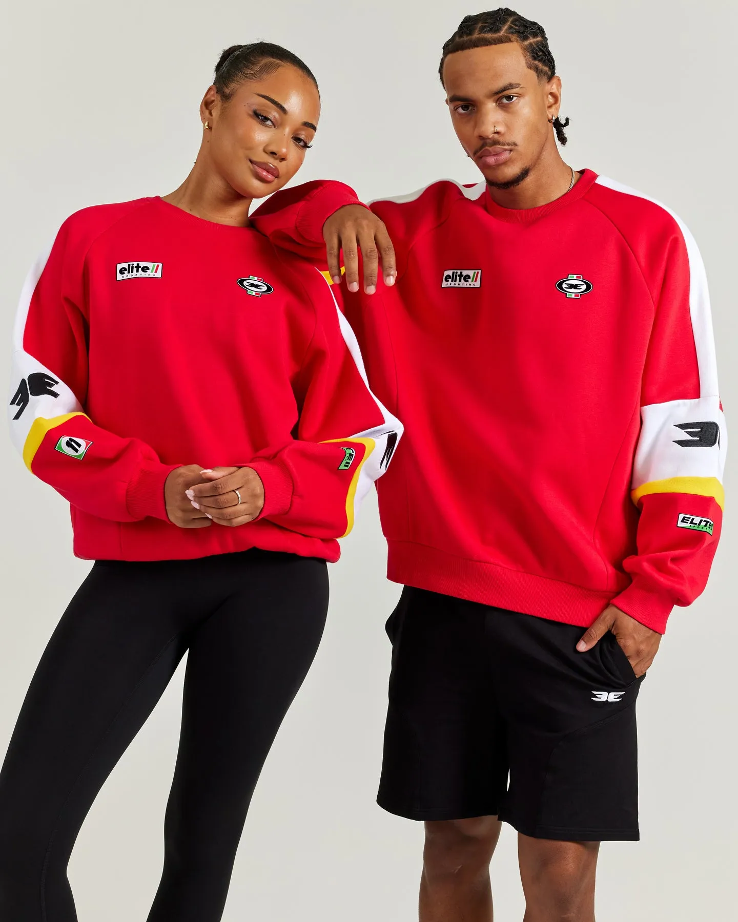 EE Motorsport Crewneck - Red sold by Elite Eleven