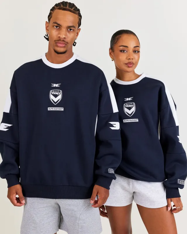 MVFC Anniversary Crewneck - Navy / White sold by Elite Eleven