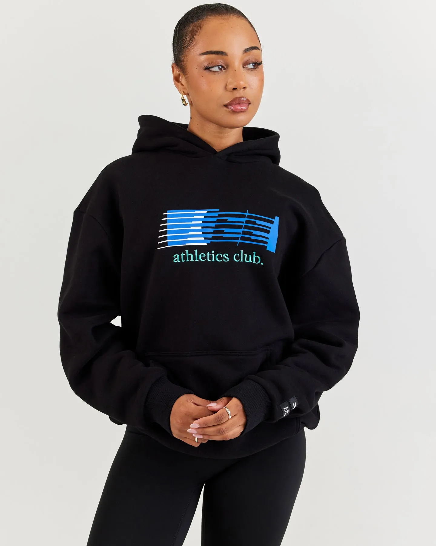 Athletics Club Block Hoodie - Black sold by Elite Eleven product image thumbnail 2