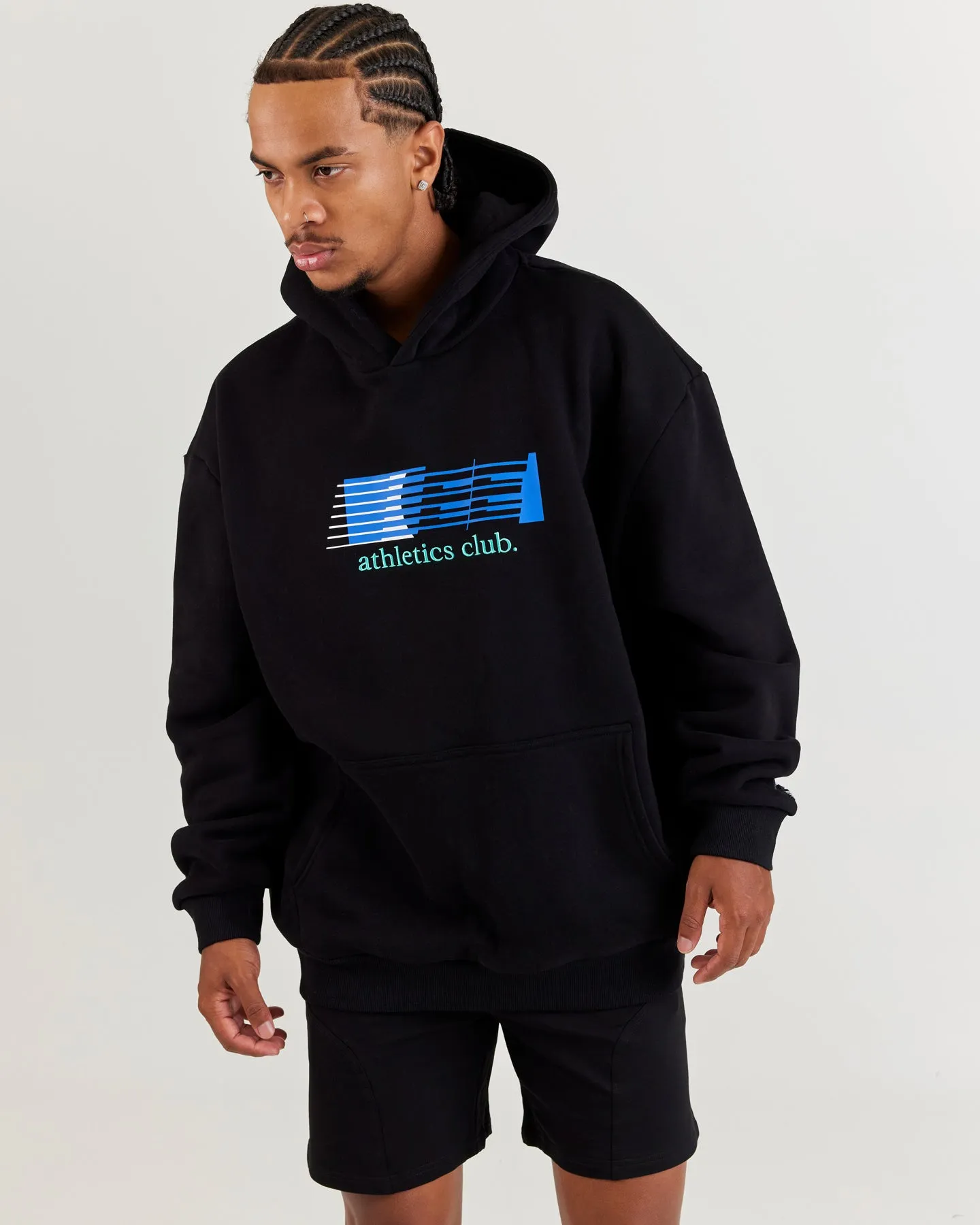 Athletics Club Block Hoodie - Black sold by Elite Eleven product image thumbnail 4