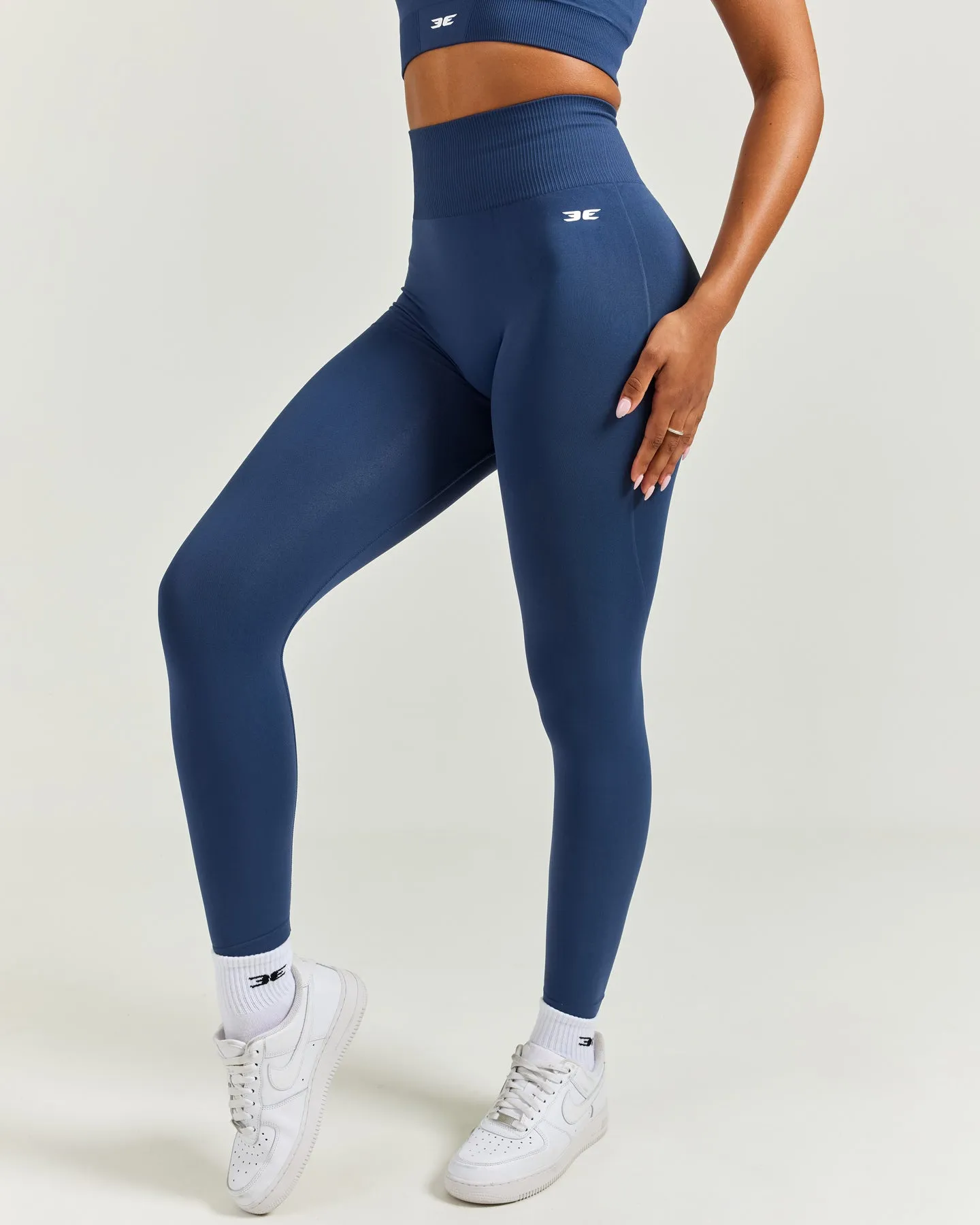 7/8 Elite Seamless Leggings - Navy sold by Elite Eleven