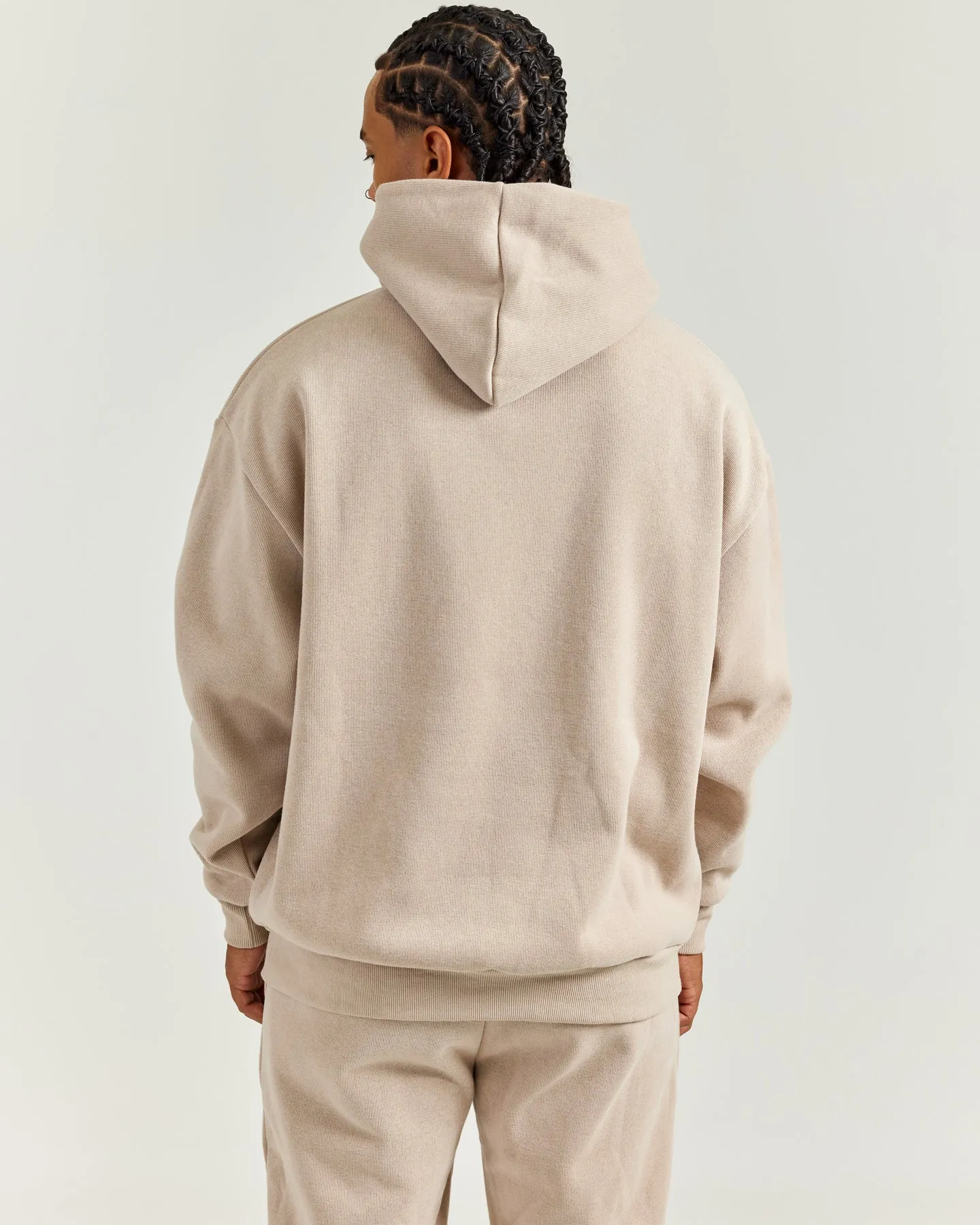 Men's Heavy Weave Hoodie - Taupe sold by Elite Eleven product image thumbnail 2