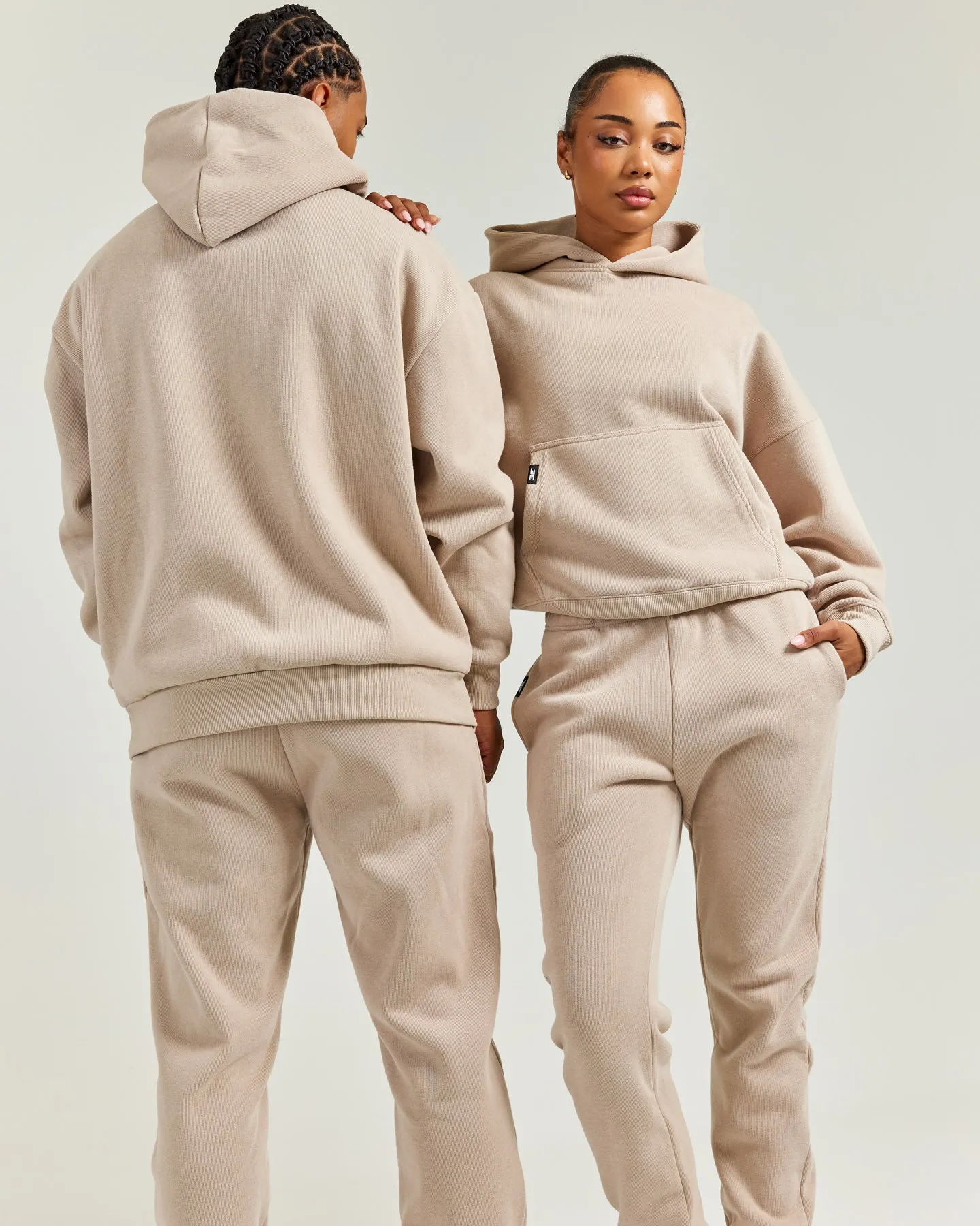 Women's Heavy Weave Hoodie - Taupe sold by Elite Eleven product image thumbnail 4