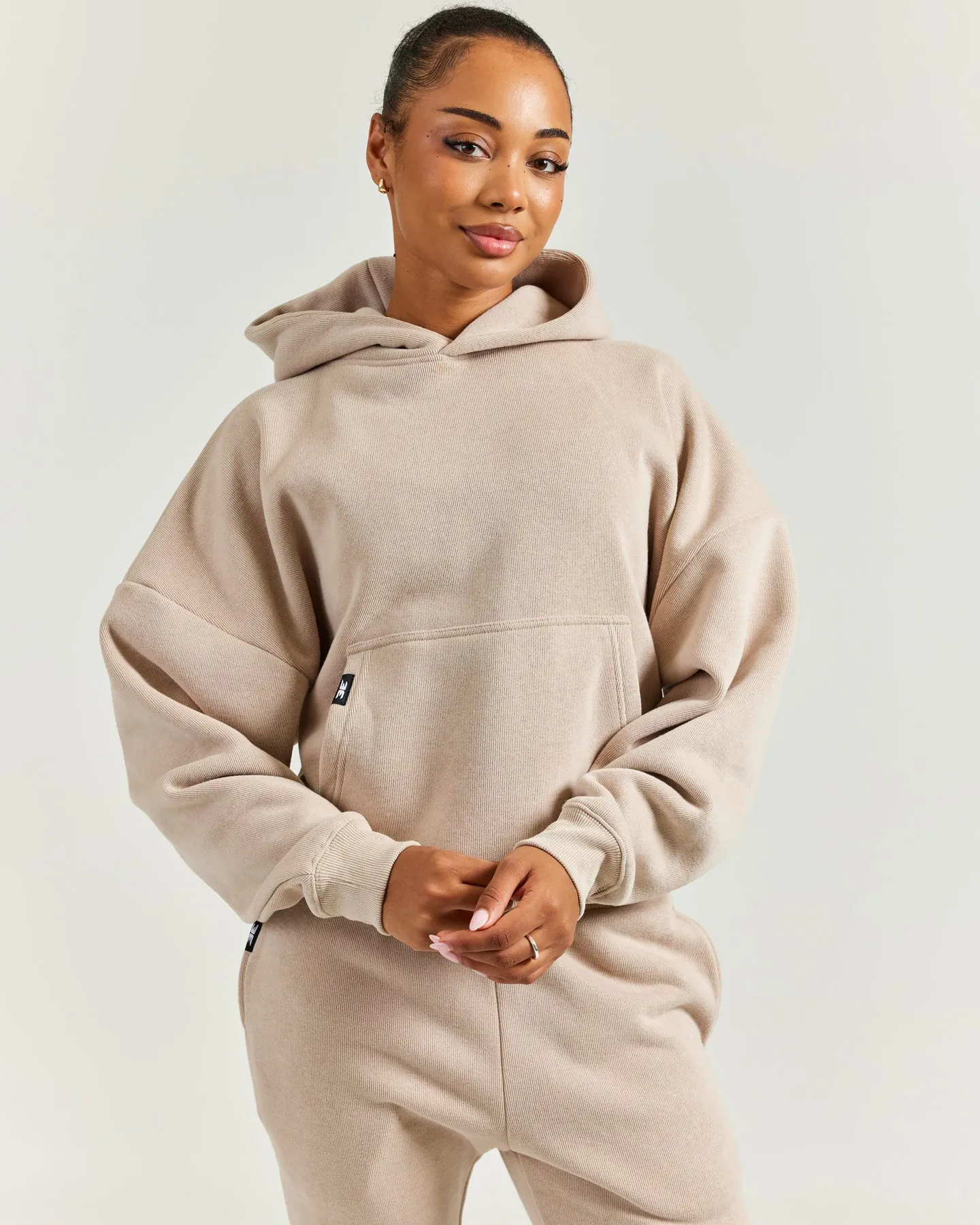 Women's Heavy Weave Hoodie - Taupe sold by Elite Eleven