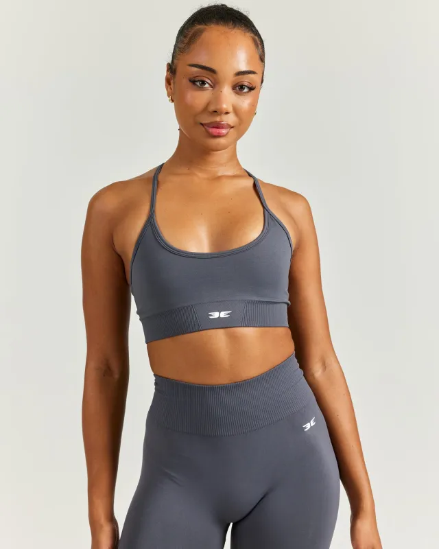 Elite Seamless Cross Strap Bra - Slate sold by Elite Eleven