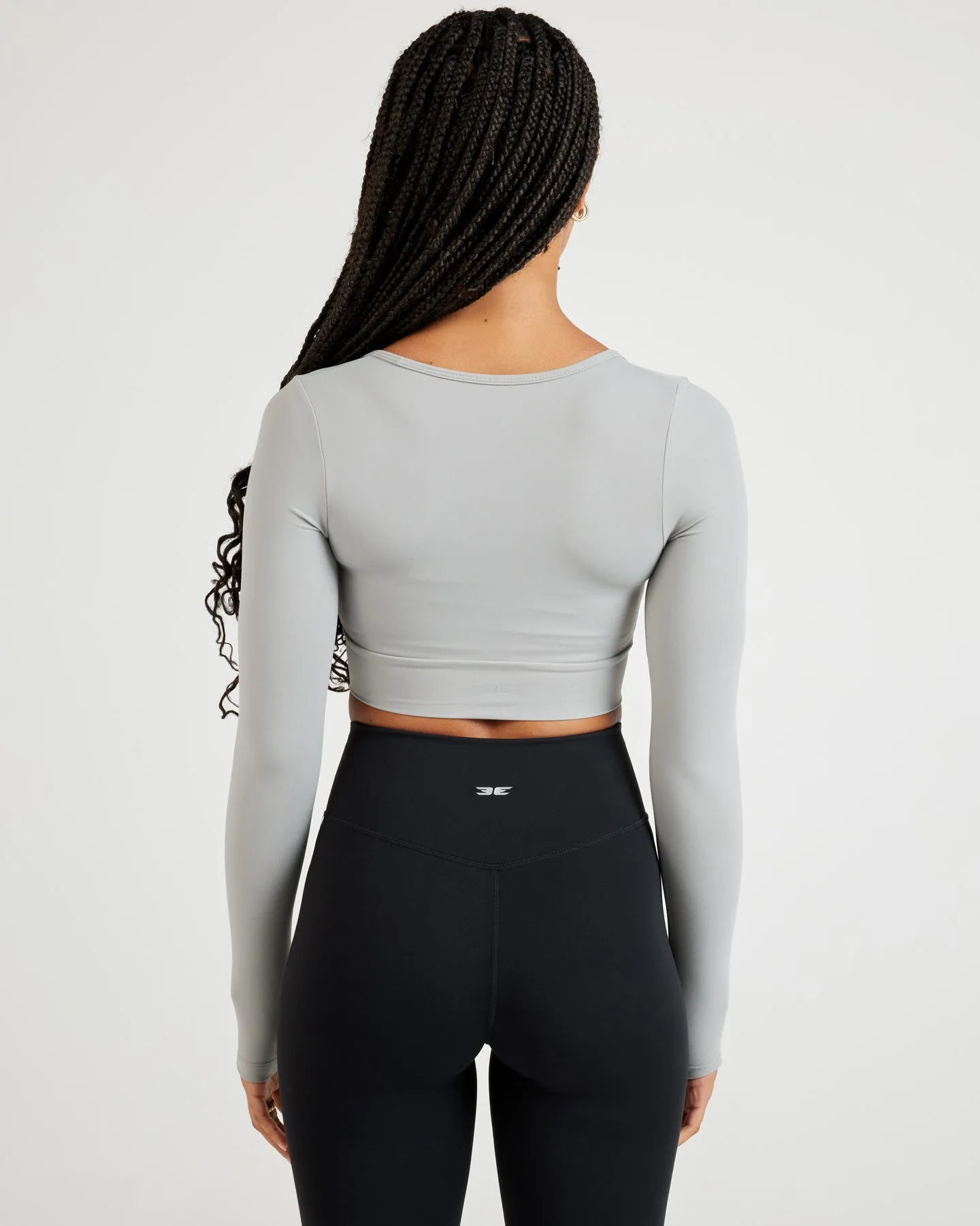 Airey Scoop Crop Long Sleeve - Moon Grey sold by Elite Eleven product image thumbnail 2