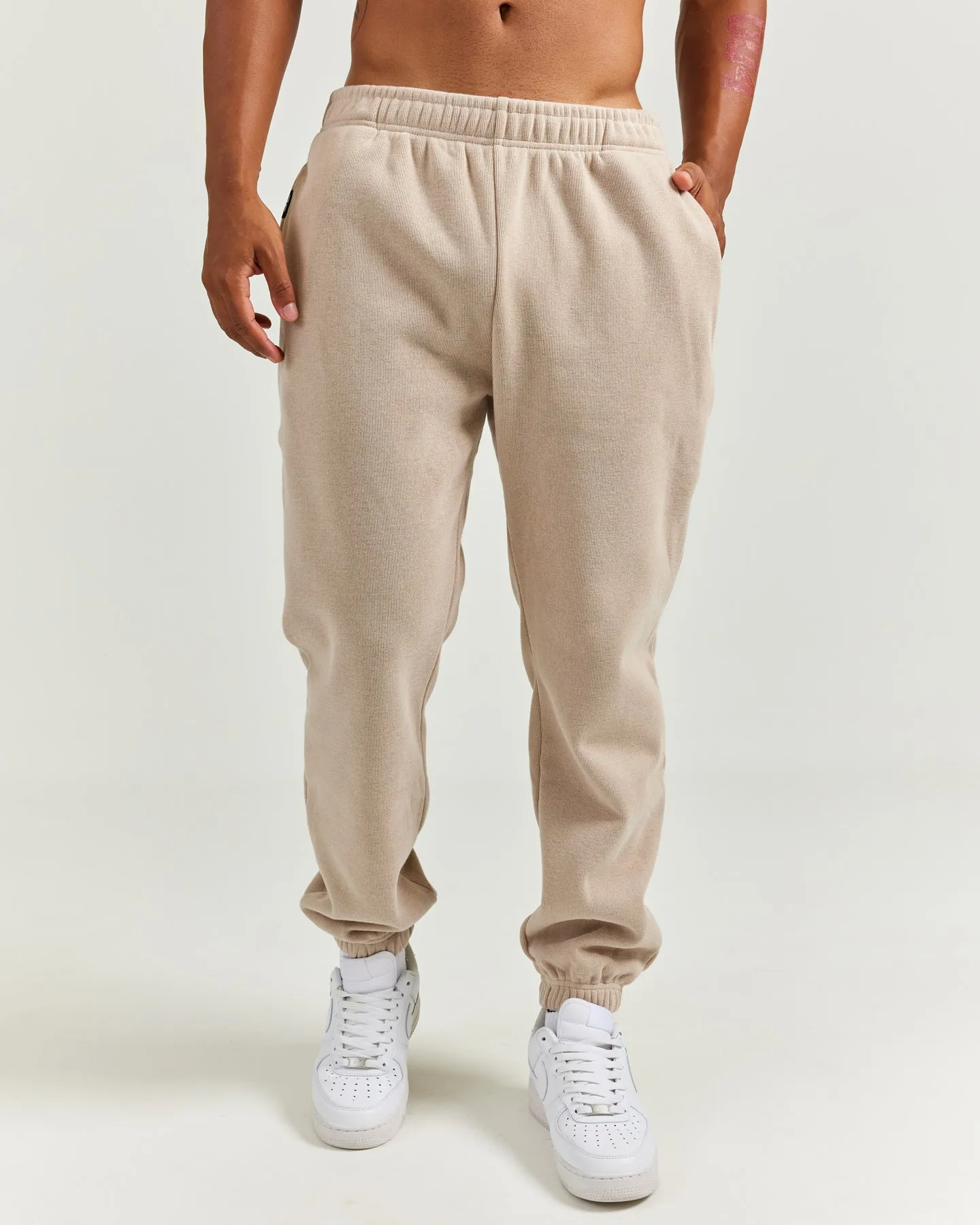 Heavy Weave Joggers - Taupe sold by Elite Eleven