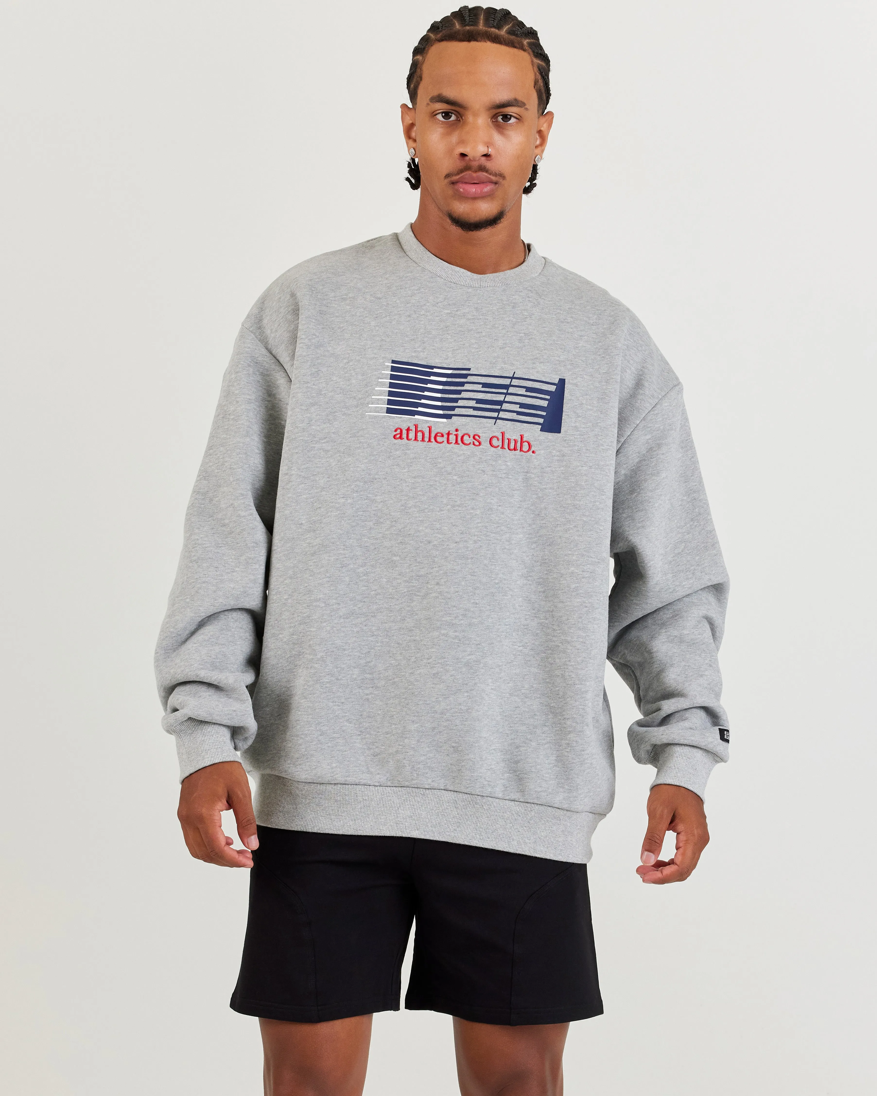 Athletics Club Block Crewneck - Grey sold by Elite Eleven product image thumbnail 4